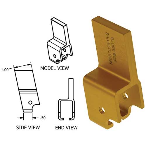 MC0700645-2 Seat Roller Housing for Cessna Aircraft | McFarlane Aviation MC07006452