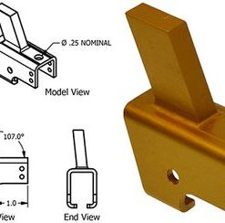 MC1414104-61 Cessna Seat Roller Housing, FAA-PMA, McFarlane MC141410461