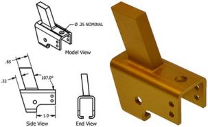 MC1414104-61 Cessna Seat Roller Housing, FAA-PMA, McFarlane MC141410461