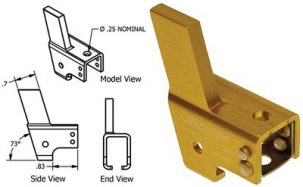 MC1414104-65B Cessna Seat Roller Housing Assembly, FAA-PMA, McFarlane MC141410465B