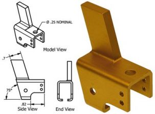 MC1414104-67 Cessna Seat Roller Housing, FAA-PMA, McFarlane MC141410467