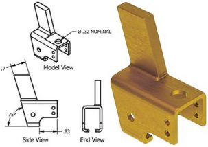 MC1414104-71 Cessna Seat Roller Housing, FAA-PMA, McFarlane MC141410471