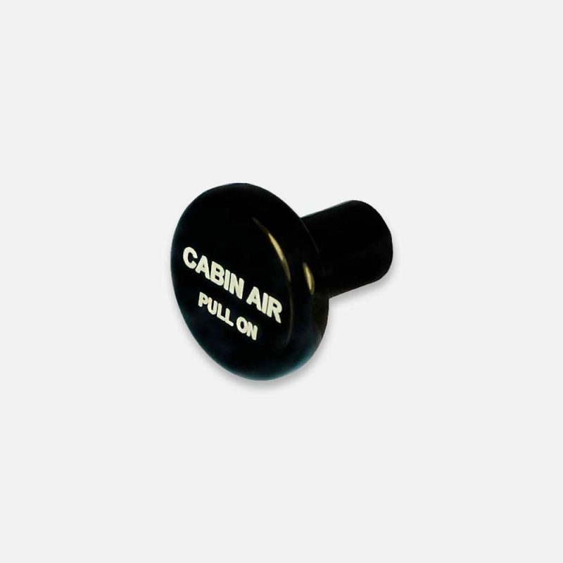 6277BA Cabin Air Knob, Round, Black, McFarlane Replacement – Aircraft ...