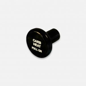 6277BB Cessna Carburetor Heat Knob, Round, Black, McFarlane Replacement