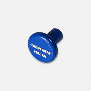 6277LH Cabin Heat Control Knob Round Blue McFarlane Replacement