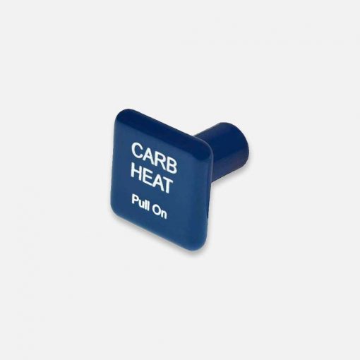 6489LB Carb Heat Control Knob Square Blue McFarlane Replacement