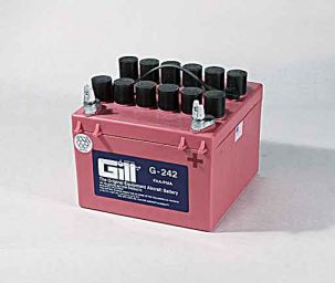 G-242 Gill Aircraft Battery with Acid | 24 Volt