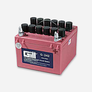 G-242 Gill Aircraft Battery with Acid