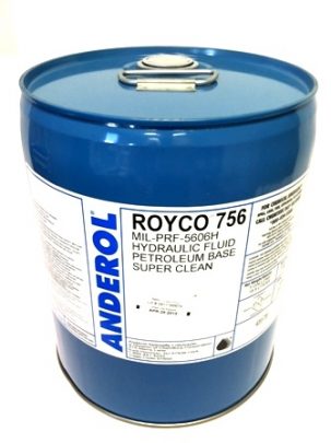 756A-5GAL Royco 756A (MIL-H-5606A) Hydraulic Fluid, 5 Gallon