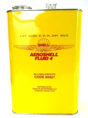 AS-5606A-GL Aeroshell Fluid 4, MIL-H-5606A Hydraulic Fluid 4, (1 Gallon)