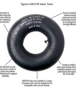 092-308-0 Michelin Airstop Aircraft Tire Inner Tube | 5.00-5, TR-67A / Bent 90 degrees | Type III Valve  0923080