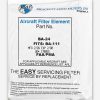 BA-24 Brackett Aero Filters Aircraft Air Filter Element for BA-111 | BA24