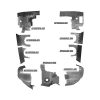 AA5A-BRBL Complete Aircraft Engine Baffle Kit (Bare Aluminum, Blue Standard Seals) | Airforms Inc., McFarlane Aviation AA5ABRBL