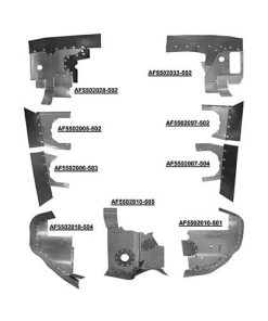 AA5A-PCCS Complete Grumman Aircraft Engine Baffle Kit (Powder Coat, Premium Cowl Saver Seals) | Airforms Inc., McFarlane Aviation AA5APCCS