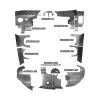 AA5B-BRBK Complete Grumman Aircraft Engine Baffle Kit (Bare Aluminum, Black Standard Seals) | Airforms Inc., McFarlane Aviation AA5BBRBK