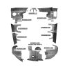 AA5B-PCBK Complete Grumman Aircraft Engine Baffle Kit (Powder Coat, Black Standard Seals) | Airforms Inc., McFarlane Aviation AA5BPCBK