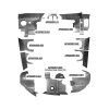 AA5B-PCOR Complete Aircraft Engine Baffle Kit (Powder Coat, Orange Standard Seals) | Airforms Inc., McFarlane Aviation AA5BPCOR