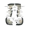 C172P-PCOR Complete Cessna 172P Aircraft Engine Baffle Kit, Powder Coat with Orange Standard Seals | Airforms Inc. | McFarlane Aviation C172PPCOR