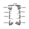 C177-68PCOR Complete Cessna 177 Aircraft Engine Baffle Kit, Powder Coat with Orange Standard Seals | Airforms Inc. | McFarlane Aviation C17768PCOR