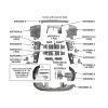 C182-7476-PKGG-BRBL Complete Cessna 182P/F182P Aircraft Engine Baffle Kit, Bare Aluminum with Blue Standard Seals | Airforms Inc. | McFarlane Aviation C1827476PKGGBRBL