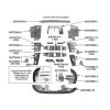 C182-7786-PKGH-BRBK Complete Cessna 182Q/182R Aircraft Engine Baffle Kit, Bare Aluminum with Black Standard Seals | Airforms Inc. | McFarlane Aviation C1827786PKGHBRBK