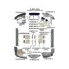 C402414-PCOR Complete Cessna 401/402/414 Aircraft Engine Baffle Kit, Powder Coat with Orange Standard Seals | Airforms Inc. | McFarlane Aviation C402414PCOR