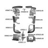 PA28140-71577BROR Complete Piper PA-28-140 Aircraft Engine Baffle Kit, Bare Aluminum with Orange Standard Seals | Airforms Inc. | McFarlane Aviation PA2814071577BROR