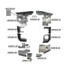 PA28180-72.575PCOR Complete Piper PA-28-180 Aircraft Engine Baffle Kit, Powder Coat with Orange Standard Seals | Airforms Inc. | McFarlane Aviation PA2818072575PCOR