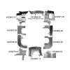 PA30-69-PCOR Complete Piper PA-30 Aircraft Engine Baffle Kit, Powder Coat with Orange Standard Seals | Airforms Inc. | McFarlane Aviation PA3069PCOR