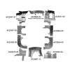 PA39-BRBK Complete Piper PA-39 Aircraft Engine Baffle Kit, Bare Aluminum with Black Standard Seals | Airforms Inc. | McFarlane Aviation PA39BRBK