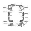 PA44180-PCBK Complete Piper PA-44-180 Aircraft Engine Baffle Kit, Powder Coat with Black Standard Seals | Airforms Inc. | McFarlane Aviation PA44180PCBK