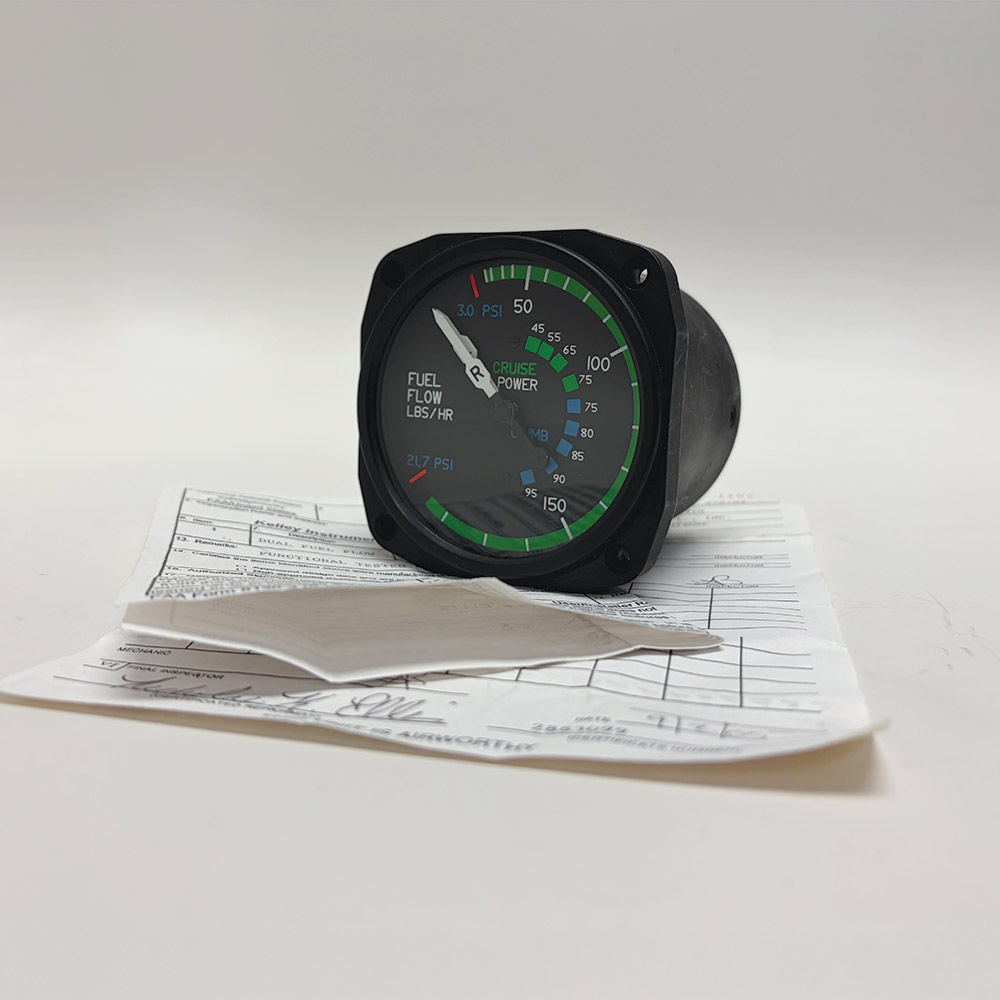 C662020-0101 Aircraft Dual Fuel Flow Indicator Gauge with 8130