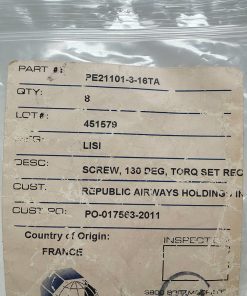 PE21101-3-16TA Aircraft Screw (130 Degree, Torque Set) | 29 Available | Sold Outright - Image 2